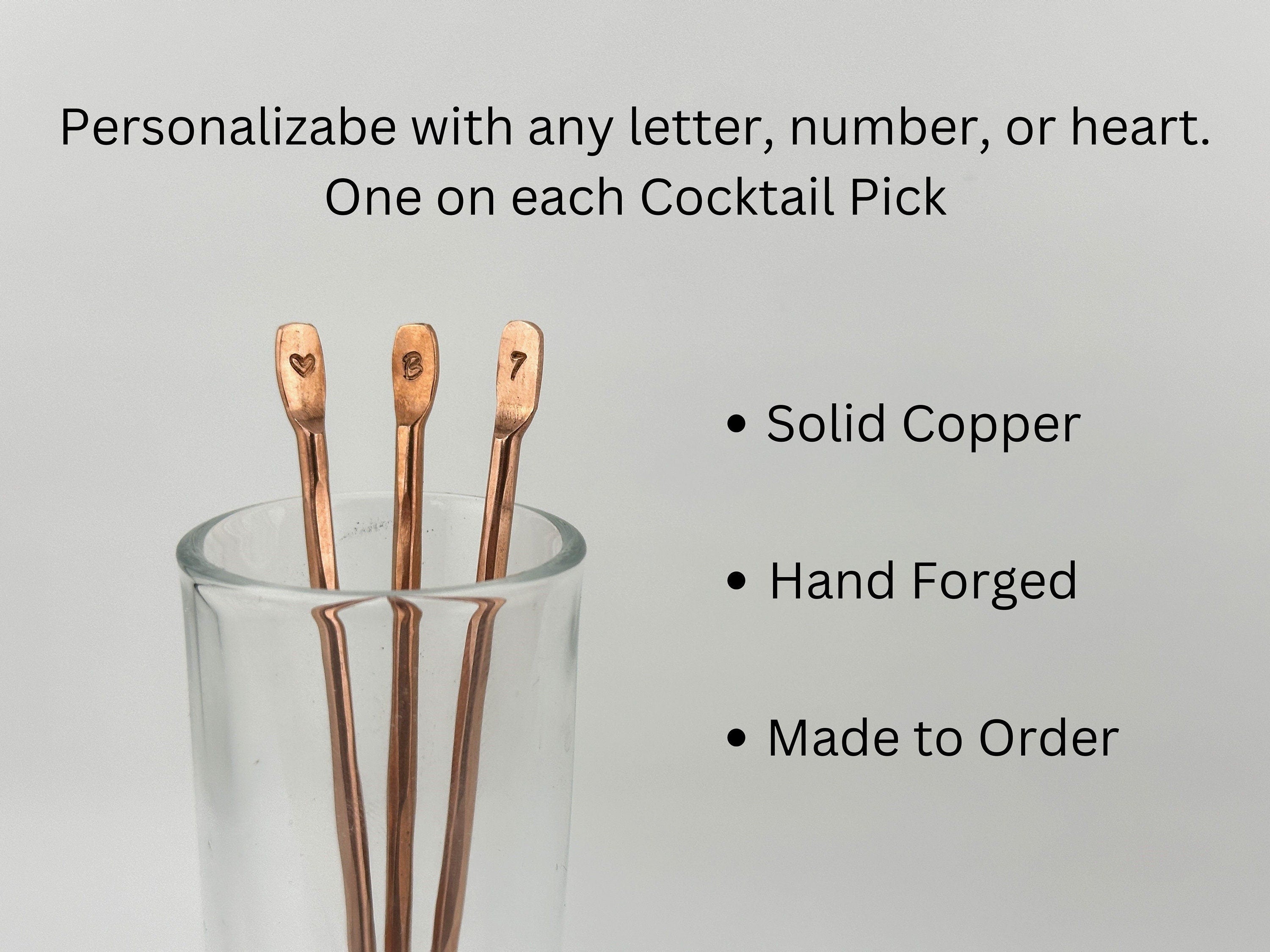Copper Cocktail Picks