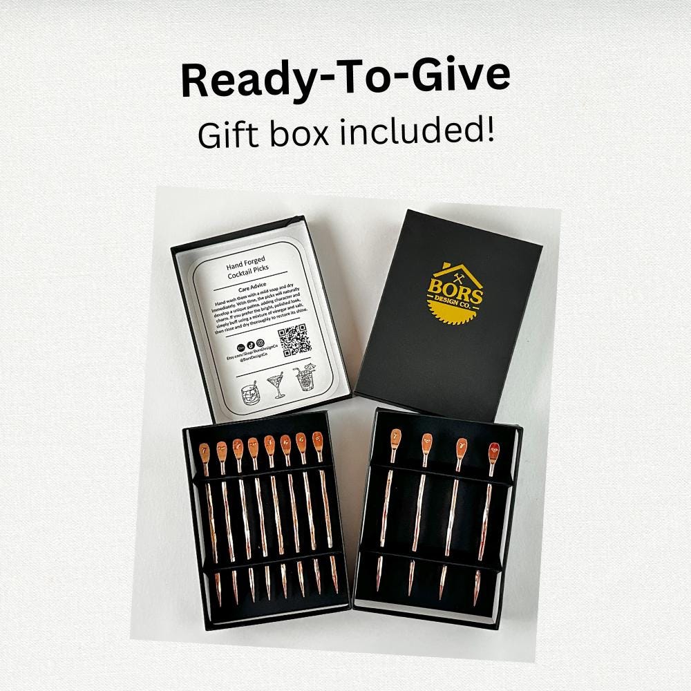 Copper Cocktail Picks